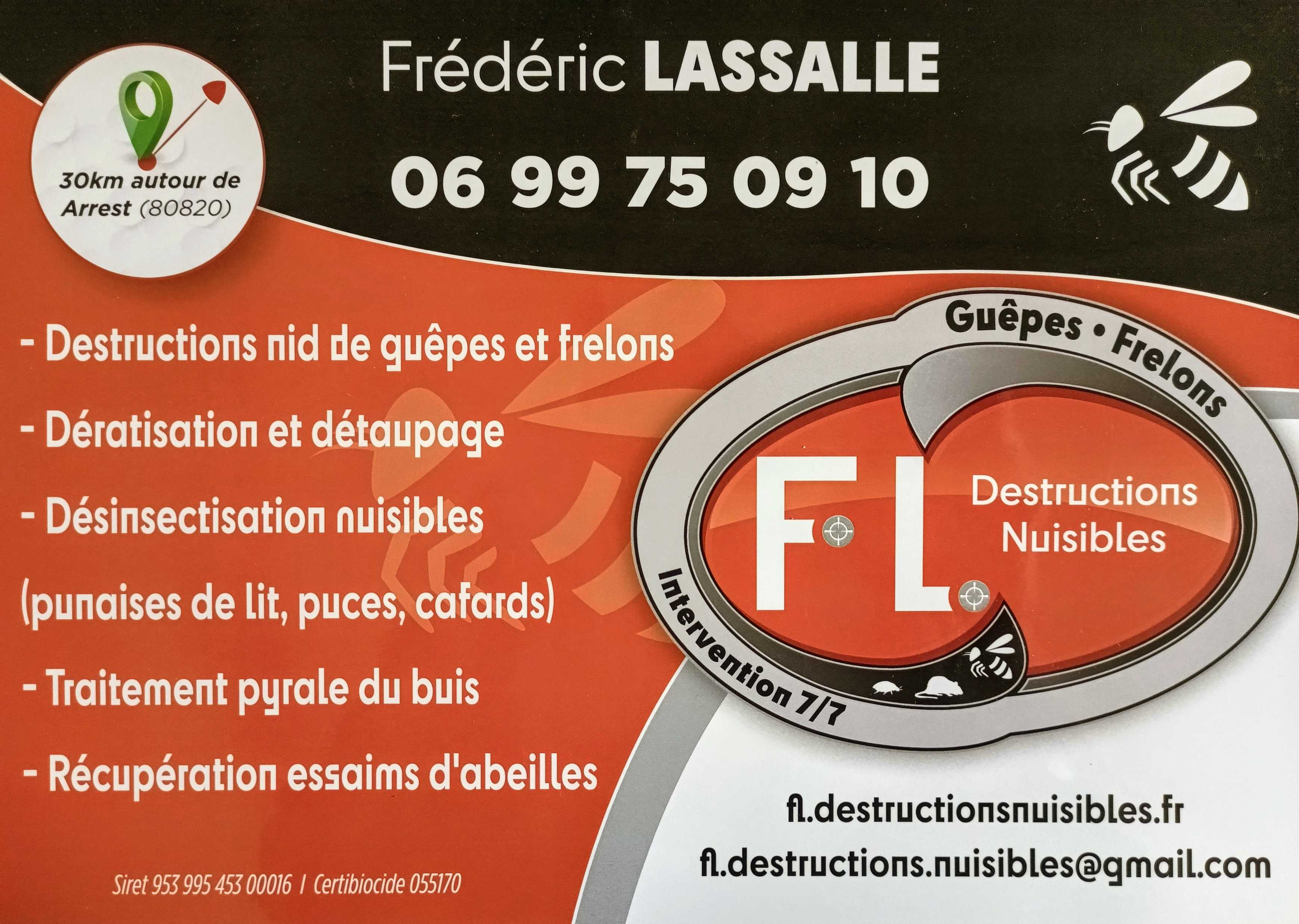 Carte de visite FL Destructions Nuisibles